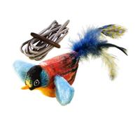 Pájaro De Gorjeo Simulado Eléctrico, Juguete De Gato De Pájaro - Simulación De Juguete De Gato Interactivo - Sombrero De Aleteo Portátil, Alas Animales Interactivas Batir Para Gatos