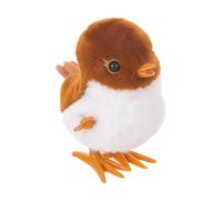 Pájaro de peluche - Gorrión lindo saltando con cuerda para aprender, pájaro para animales de dibujos animados con curda, gorrión lindo saltando con cuerda aprendiendo a gatear, juguetes de peluche pa
