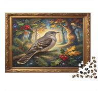 Pájaro del Bosque Puzzle de 1000 Piezas Papel para Adultos Bosque Luminoso Puzzle para Toda la Familia Relajación Decoración Regalo 70x50cm/1000pcs
