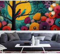 Pájaro Diamond Painting Grande 90x180cm Pintura de Diamante Adultos Flor Diamond Art,DIY Cristal Artes Artesanal Bordado Lienzo Kits de Punto de Cruz Manualidades Adultos para Decor Regalos VQ-1142