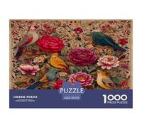 Pájaro Elegante y Exquisito Puzzle 1000 Piezas, Moderno DIY,Entretenimiento Creativo Clásicos para Adultos Y Niños A Partir De 12 Años Rompecabezas Familiar - Decoración del Hogar 70x50cm/1000pcs