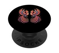 Pájaro Fénix Rojo Phoenix Rising Firebird Phoenix Phoenix PopSockets PopGrip Adhesivo