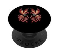 Pájaro Fénix Rojo Phoenix Rising Firebird Phoenix Phoenix PopSockets PopGrip Adhesivo