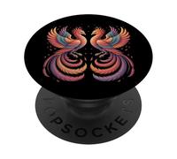 Pájaro Fénix Rojo Phoenix Rising Firebird Phoenix Phoenix PopSockets PopGrip Adhesivo