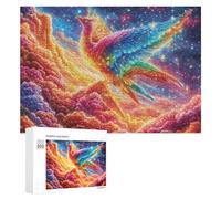 Pájaro Gigante Volando sobre el Camino de la cabaña Puzzle 300 Piezas para Adultos Momento Tranquilo Entrenamiento Mental Regalo para Uso Diario 300 PCS