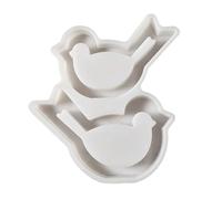 Pájaro grande y pequeño hueco de silicona multiusos para aplicaciones creativas como yesos y jabón para manualidades