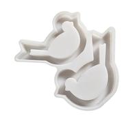 Pájaro hueco de silicona grande y pequeño para diversas artesanías, incluyendo yesos y fabricación de jabón