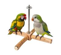 Pájaro jaula de asiento | de madera giratorio, parque infantil para pájaros, para el cuidado de las garras, entretenimiento, simulación, lucha contra el aburrimiento, comportamiento y afilar