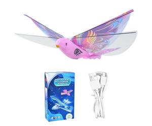 Pájaro | Juego De Figura Electrónica Realista - Con Alas Flappering Flying Electric Bird | Adecuado Para Adultos Durante Reuniones Familiares En Parque Al Aire Libre Y