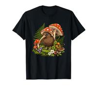 Pájaro Kiwi Encantado Entre Setas del Bosque Camiseta