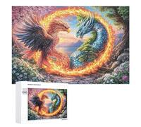 Pájaro pequeño en la Rama de Berry Puzzle 1000 Piezas para Mayores Juego Mental Equilibrio Cognitivo Regalo para Ocio 1000 PCS