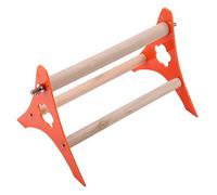 Pájaro, Perches Perchas Estuper de Madera Interactiva Escalera Naranja Trípode Mesa Mesa de Juguete Portátil Fuera de Borda Mascota Acrílica para Pájaros Pequeños Perakete COC L de Amor Loro de Amor