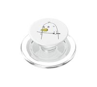 Pájaro pingüino con Espada samurái Mirando Enojado PopSockets PopGrip para MagSafe