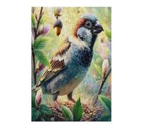 Pájaro Puzzle 300 Piezas Maquetas Construir 3D Wild animalesess Pet Pájaros Rompecabezas Educativo para Familia Aliviar Estrés Estera Portátil Moderno 300 PCS
