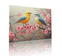 Pájaro Puzzle Adultos 500 Piezas Desafiando lo Imposible Rompecabezas Flor Jigsaw Puzzles Adecuado para Adultos y a Partir de 7 AñOs Niños para Entretener o como Decoración y Regalos 38x52cm t-746