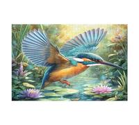 Pájaro Puzzles 1000 Piezas Desafío Nivel Difícil Wild Animals Pet Pájaros Rompecabezas para Adultos Aliviar Estrés Decoración Hogar DIY Moderno Portátil 1000 PCS
