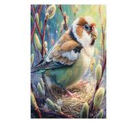 Pájaro Puzzles 1000 Piezas Portátil 3D Compacto Wild animalesess Pet Pájaros Rompecabezas Familiar para Toda La Familia Maquetas Educativas Construir Aliviar Estrés 1000 PCS
