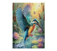 Pájaro Puzzles 300 Piezas Estera Portátil Wild Animals Pet Pájaros Rompecabezas para Adultos Desafío Intelectual Aliviar Estrés Decoración Hogar 3D 300 PCS