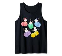 Pájaro Shimaenaga | Macarons | Colorido | Lindo | Japón | Hada de Hokkaido | Aves con Cola Larga Camiseta sin Mangas