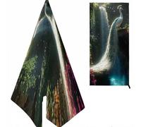 Pájaro Toalla Playa, Cascada Micro Fibra, con Diseño & Color, Suave Anti Arena para Niña, Mujer, Sol, Verano 160X80cm K-589