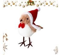 Pájaros artificiales | Figura simulada navideña, colgantes coleccionables con diseño interior exterior para casa, jardín, balcón, terraza - Ideas de regalo festivo para en casa que como