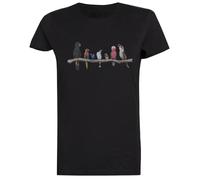 Pájaros Australianos Antiguos Blanca De Manga Corta para Mujer White Women tee Short Sleeve T-Shirt