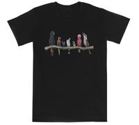 Pájaros Australianos Antiguos Camiseta Negra De Manga Corta para Niños Black Kids tee Short Sleeve T-Shirt