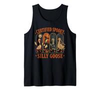 Pájaros de Halloween espeluznantes y tontos Camiseta sin Mangas