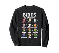 Pájaros de Navidad Lindo Kawaii Navidad 2025 Sudadera