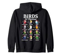 Pájaros de Navidad Lindo Kawaii Navidad 2025 Sudadera con Capucha