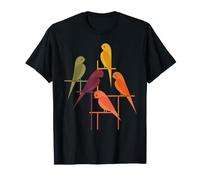 Pájaros Imprimir Art Deco Estilo Hippy Mid-Century Modern Bird Camiseta