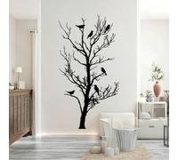 Pájaros sobre una rama, arte mural metálico, diseño inspirado en animales | “pájaros sobre una rama” se convierte en arte mural con un foco decorativo sereno en el salón, para un ambiente moderno.