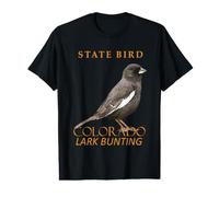 Pájaros y alondras cazando Aves del Territorio de Colorado Camiseta gráfica económica