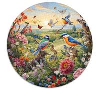 Pájaros y flores, rompecabezas, 1000 piezas, para actividades familiares, estimulantes, 1000 unidades (67,5 x 67,5 cm)