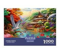 Pájaros y flores1000 Piece Puzzle for Adults, Every Piece Is Unique, Softclick Technology Means Pieces Fit Together Perfectly 70x50cm/1000pcs