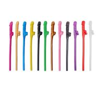 Pajas de plástico reutilizables, 36 Piezas pajita en forma de pene, pajitas reutilizables para fiestas, pajitas para bebidas gallina, despedidas de soltera, fiestas, cócteles, cumpleaños, bodas