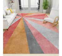 PAJEON Alfombra de Dormitorio Estampado de Sol Colorido Abstracto Boho Mid Century, 100 x 150 cm Mantenimiento Fácil Interior Moqueta, Felpudo Interior Ecológico - para Habitación Infantil