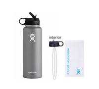 (Pajilla gris) Termo deportivo Hydro Flask de 32 oz de gran capacidad de acero inoxidable