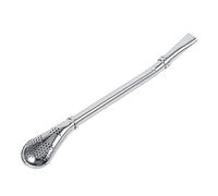 Pajita de Plata Desmontable Yerba Mate Tea Gourd Bombilla, Pajitas de Acero Inoxidable con Cuchara de Filtro para té Suelto, café, Bebidas