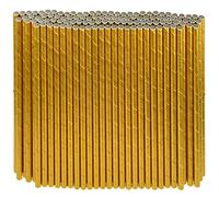 Pajita desechable de papel dorado, 1000 recuentos, 19,7 x 0,6 cm, para fiestas, bodas, cócteles, ecológicos