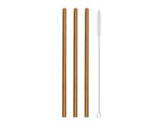 pajitas de acero inoxidable 3Pcs Reusable Heart Shaped Drinking Straw With Brush Stainless Steel Straws For Juice Milk Tea Coffee Bar Party(3Pcs Rose Gold)