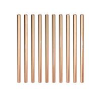 Pajitas De Acero Inoxidable Herramientas de barra acero inoxidable for pajitas, reutilizables metal, for beber té burbujas, tubos for bebidas para Batidos(Rosegold10pcs)