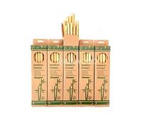 Pajitas de bambú ecológicas, 10 unidades, con cepillo ecológico