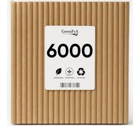 Pajitas de Papel Biodegradable, 20cm. Desechables, ecológicas y compostables. Comprometida con el medio ambiente.… (6000)