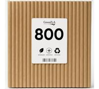 Pajitas de Papel Biodegradable, 20cm. Desechables, ecológicas y compostables. Comprometida con el medio ambiente.… (800)