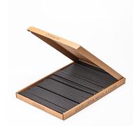 Pajitas de papel Cocti - Pajitas increíblemente duraderas! 100 % biodegradables, duraderas, sin regusto desagradable al papel, adecuadas para bebidas frías - 200 x 6 mm, negro 150 unidades