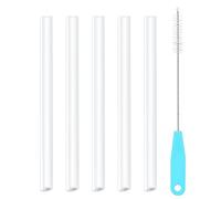 Pajitas de repuesto compatibles con biberones YETI Rambler Jr. 355 ml. El juego de accesorios de repuesto incluye 5 pajitas libres de BPA y 1 cepillo de limpieza para paja (340,2 g)