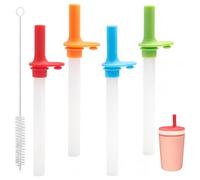 Pajitas de repuesto y válvula de mordida compatibles con la botella de agua Kelso de 15 oz de Zak Designs,pajitas reutilizables compatibles con la botella Zak Kelso,pajita de repuesto de silicona sin