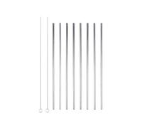 Pajitas rectas de acero