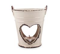 pajoma Quemador de cerámica Old Romantic, pequeño, altura de 10,5 cm, color beige